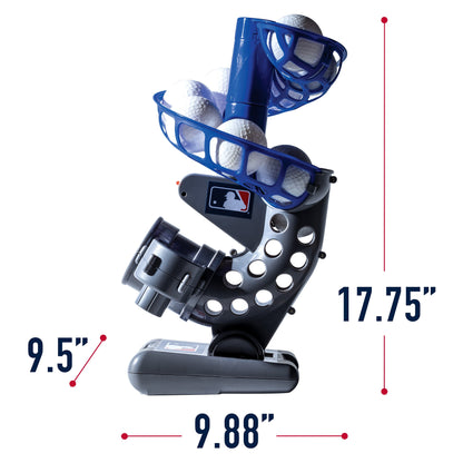 Franklin Sports MLB Electronic Baseball Pitching Machine – Adjustable – Every 7 Seconds – 6 Balls