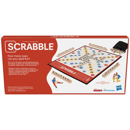 Scrabble Kids Board Game, 2-4 Players, Family Games, Christmas Gifts for Kids, Ages 8+