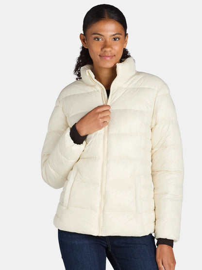 Time and Tru Women's and Women's Plus Puffer Jacket, Sizes XS-3X