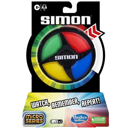 Simon Micro Series Electronic Game, Classic Gameplay in a Compact Size, Stocking Stuffers for Kids