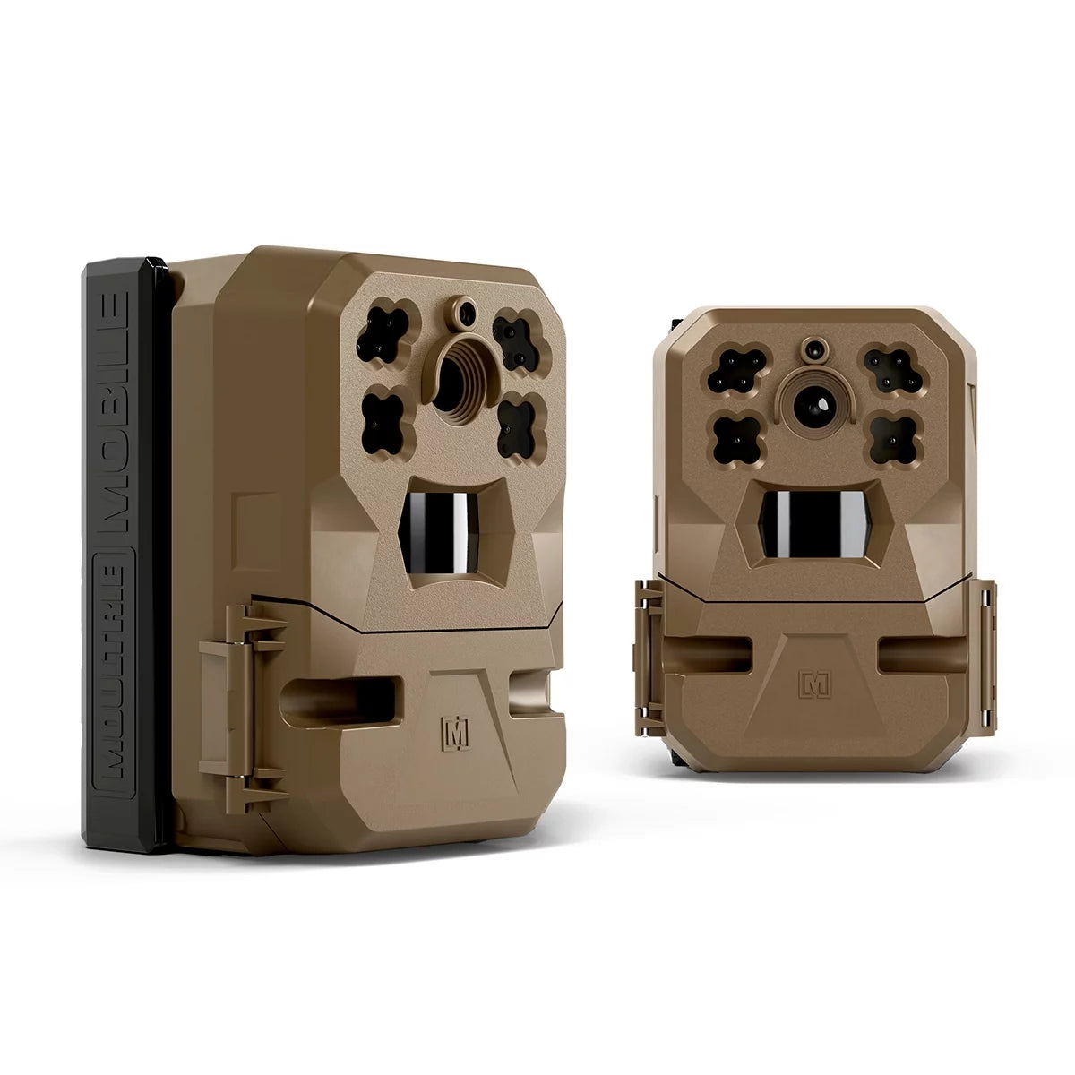 Moultrie Edge Cellular Trail Camera - Auto Connect - Nationwide Coverage - HD Video-Audio - Built in Memory - Cloud Storage - 80 ft Low Glow IR LED Flash (2-Pack)