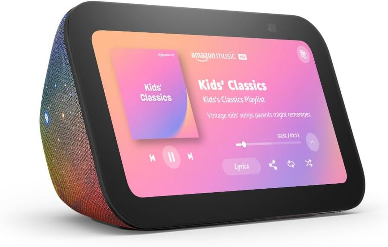 Amazon Echo Show 5 Kids (newest model), Designed for kids, with parental controls, Includes 1 year of Amazon Kids+, Galaxy