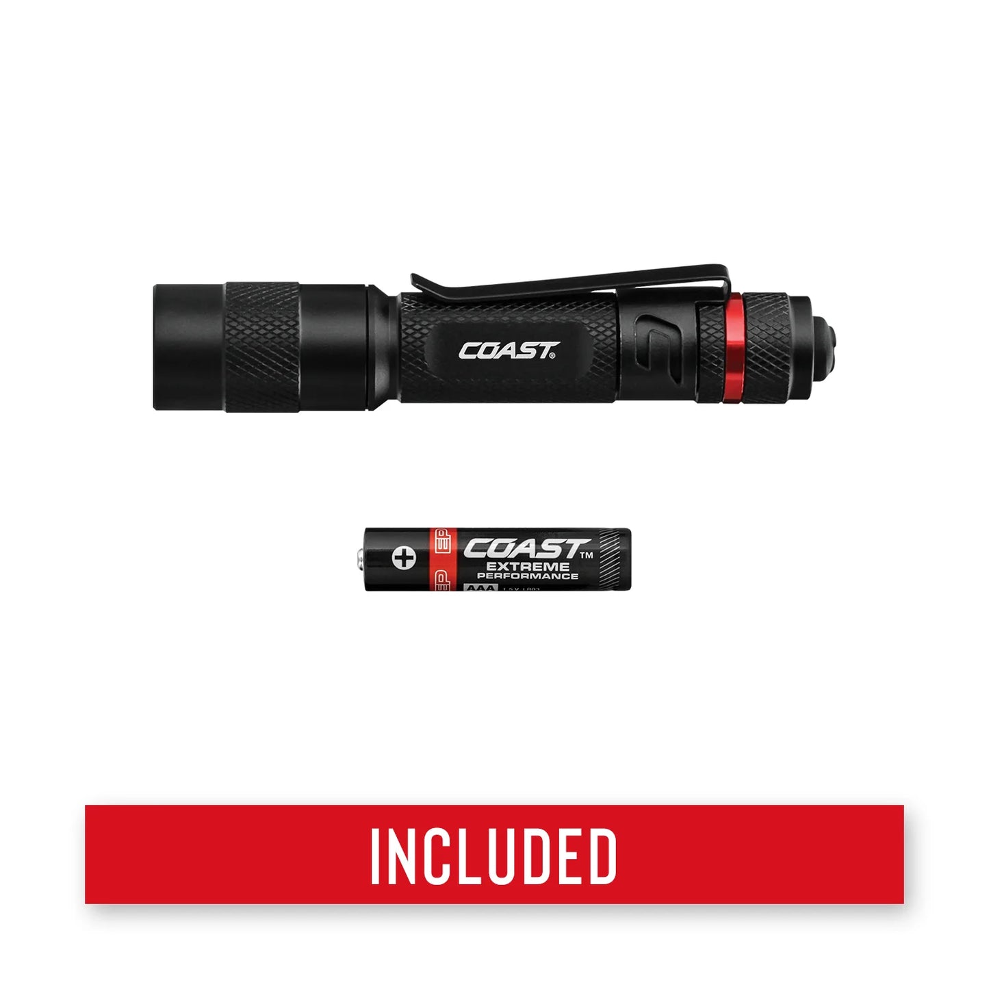 COAST PX22 100 Lumen Alkaline Power IP54 Rated LED Flashlight, 1.41 oz