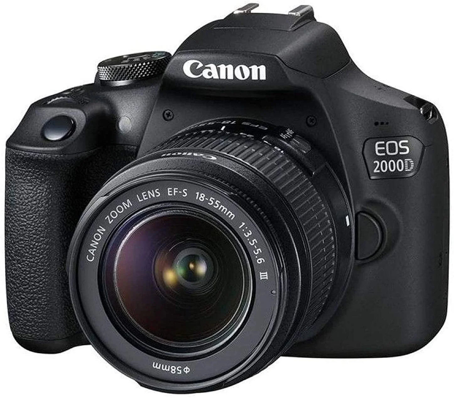 Canon EOS 2000D / Rebel T7 DSLR Camera Bundle with 18-55mm Lens, Filter, Bag, and SDXC Card