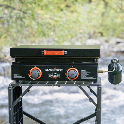 Blackstone Adventure Ready 2-Burner 22" Propane Griddle with Hard Cover in Black