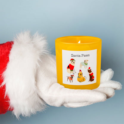 Mainstays Santa Paws Scented Candle, Holiday Christmas Candle, 6 oz