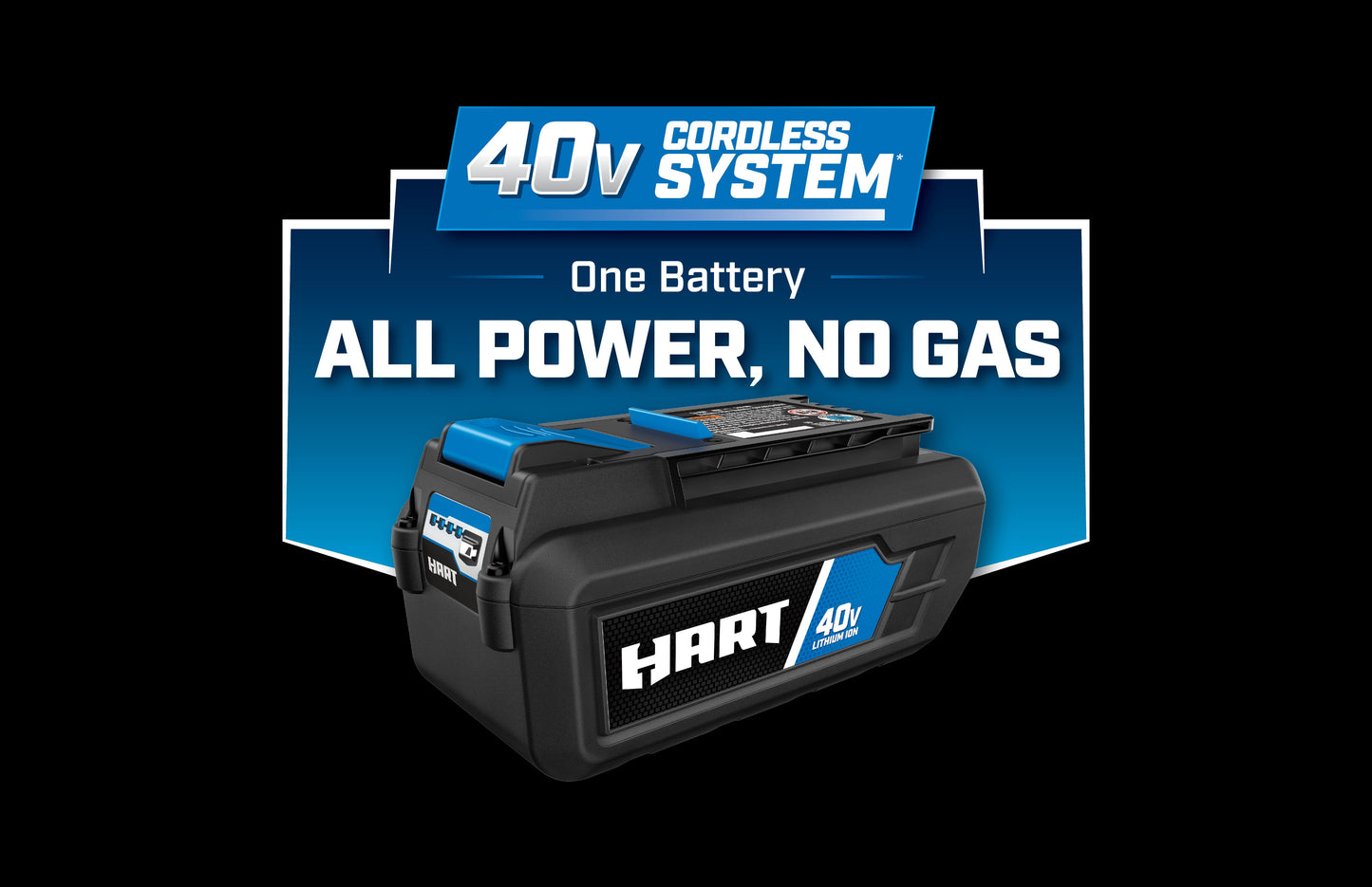 HART 40 Volt 120 MPH at 450 CFM Battery-Powered Axial Blower Kit, (1) 4.0Ah Lithium-Ion Battery