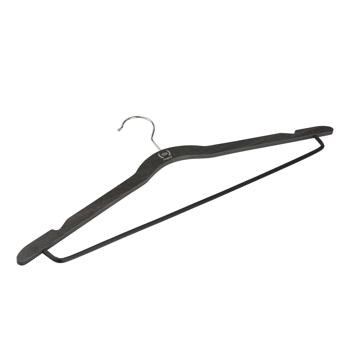 The Home Edit Thin Clothing Hangers, Pack of 30, Black