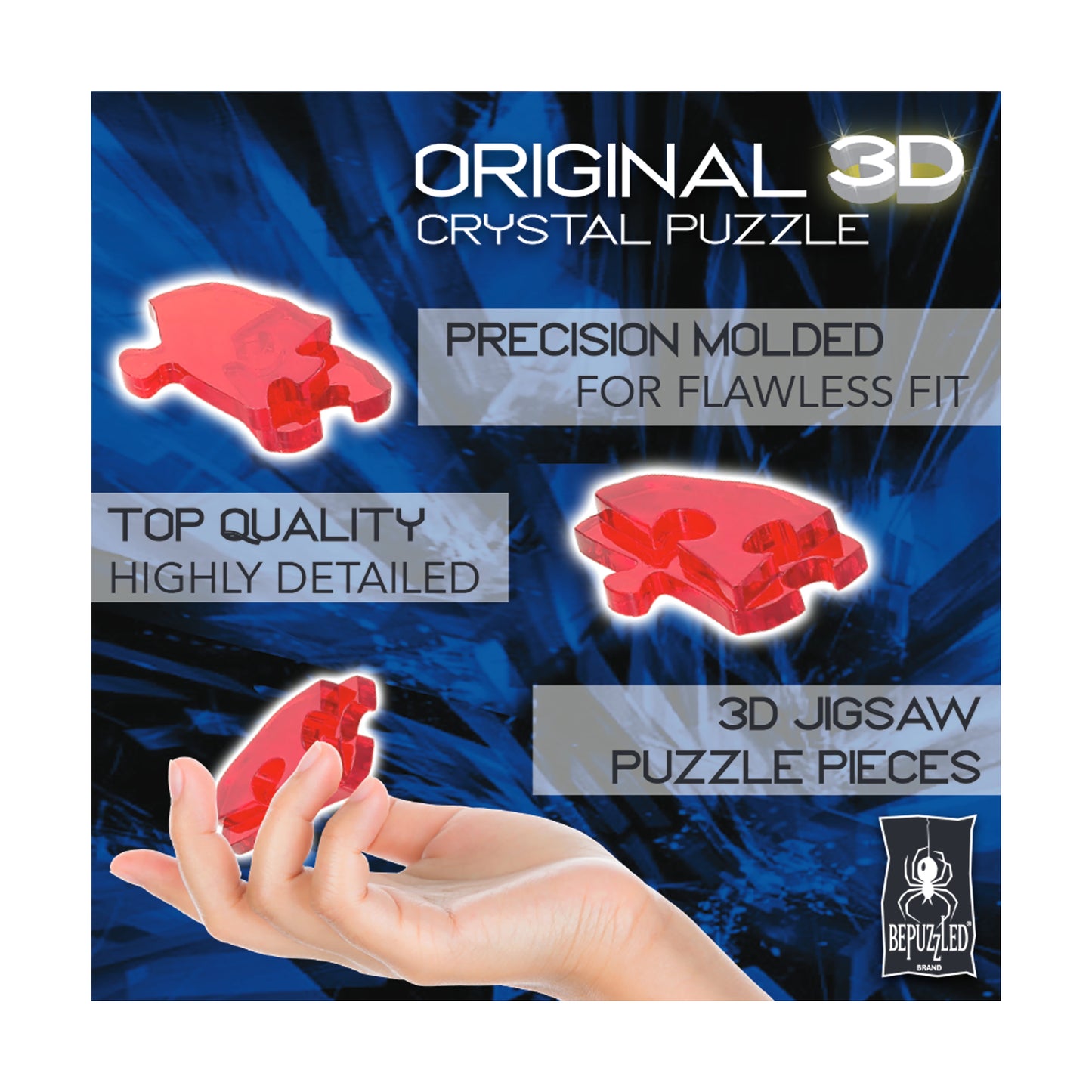 BePuzzled 3D Crystal Puzzle - Godzilla: 71 Pcs