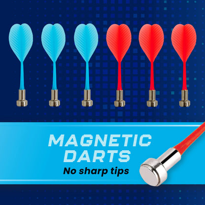 LED Magnetic Dartboard, Dart and Target Game, for All Ages, by MinnARK