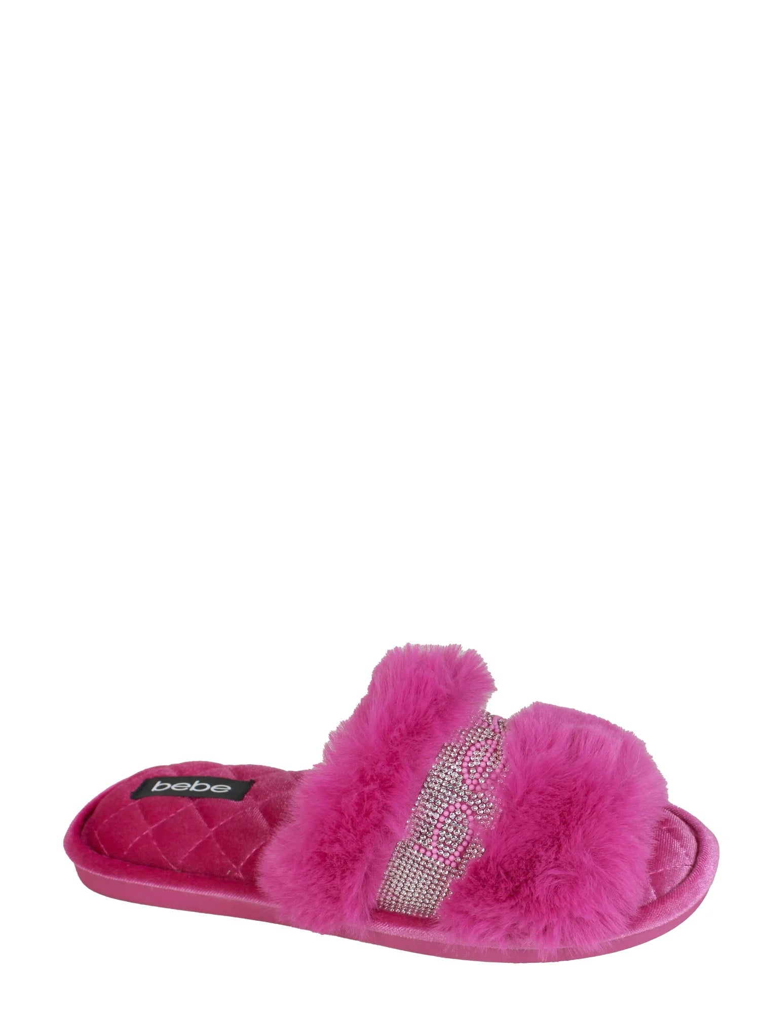 Bebe Women's Glitter Slide Slipper