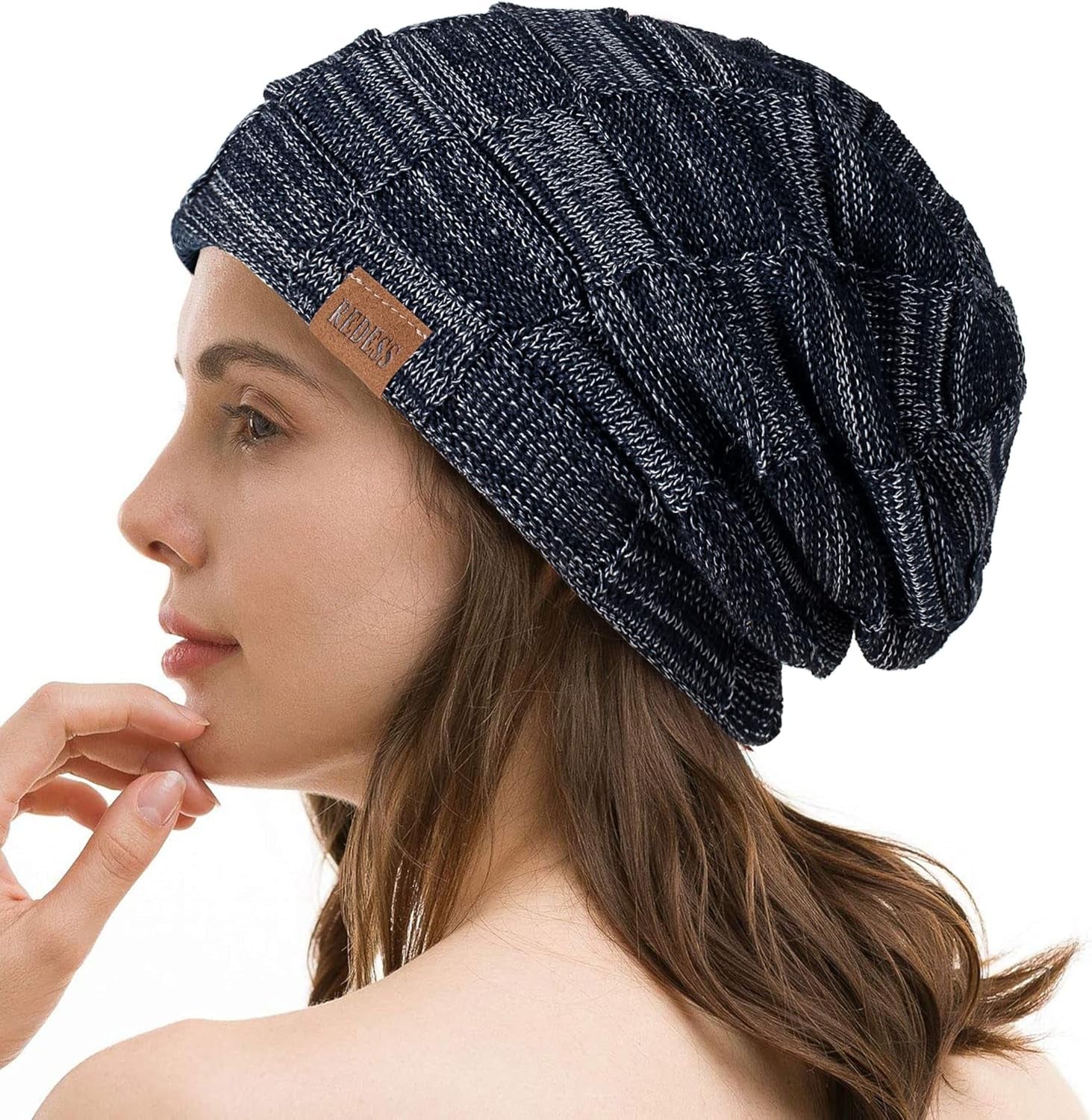 REDESS Beanie Hat for Men and Women Winter Warm Hats Knit Slouchy Thick Skull Cap