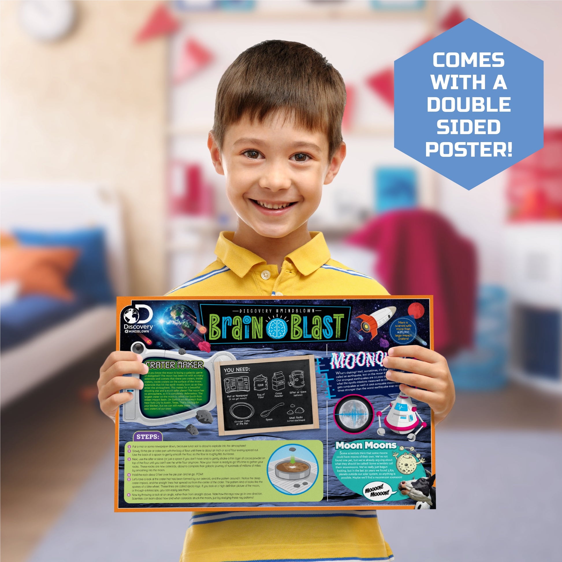 Discovery #Mindblown Model Engine Kit for Children, with Moving Motor Parts and LED Lights