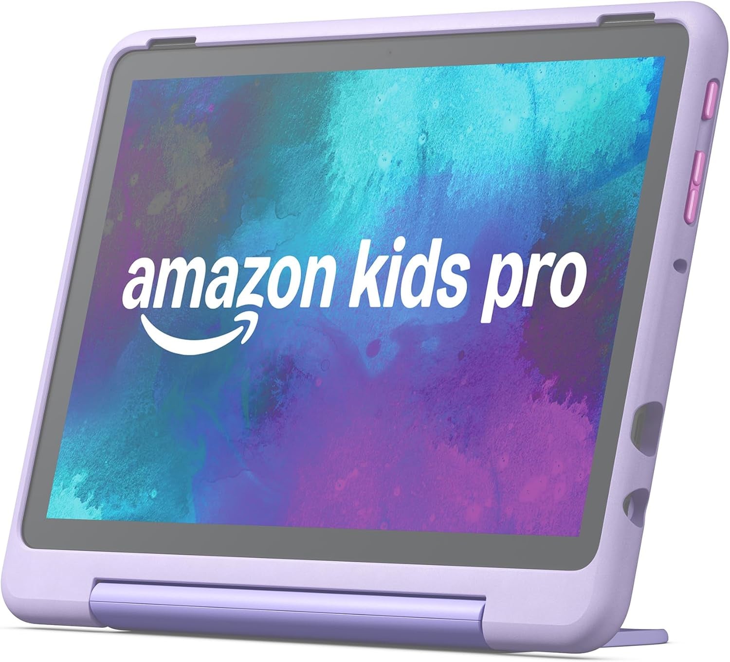 Amazon Fire HD 10 Kids Pro tablet (newest model) ages 6-12. Bright 10.1" HD screen, includes ad-free content, robust parental controls, 13-hr battery and slim case for older kids, 32 GB, Happy Day