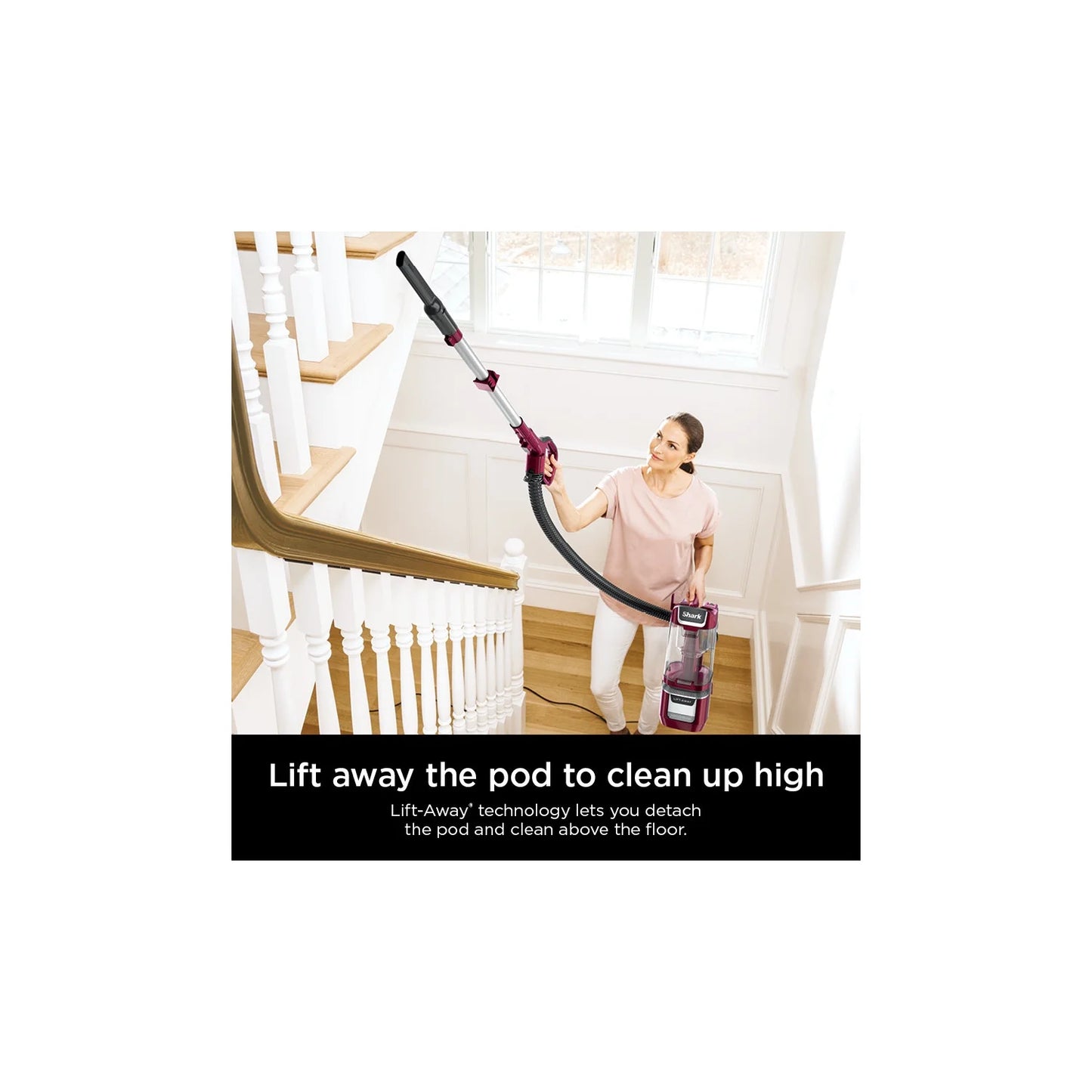 Shark Lift-Away Upright Vacuum Cleaner With PowerFins HairPro & Odor Neutralizer Technology, HEPA filter