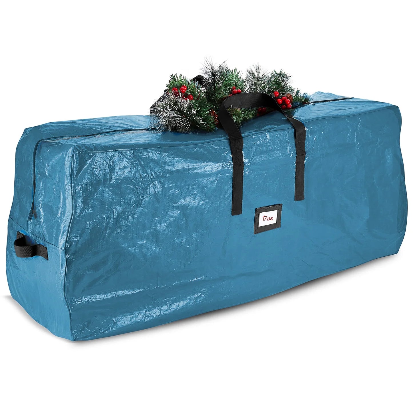 Hearth & Harbor Plastic Christmas Tree Storage Bag with Handles, Fits up to 9 ft Holiday Trees