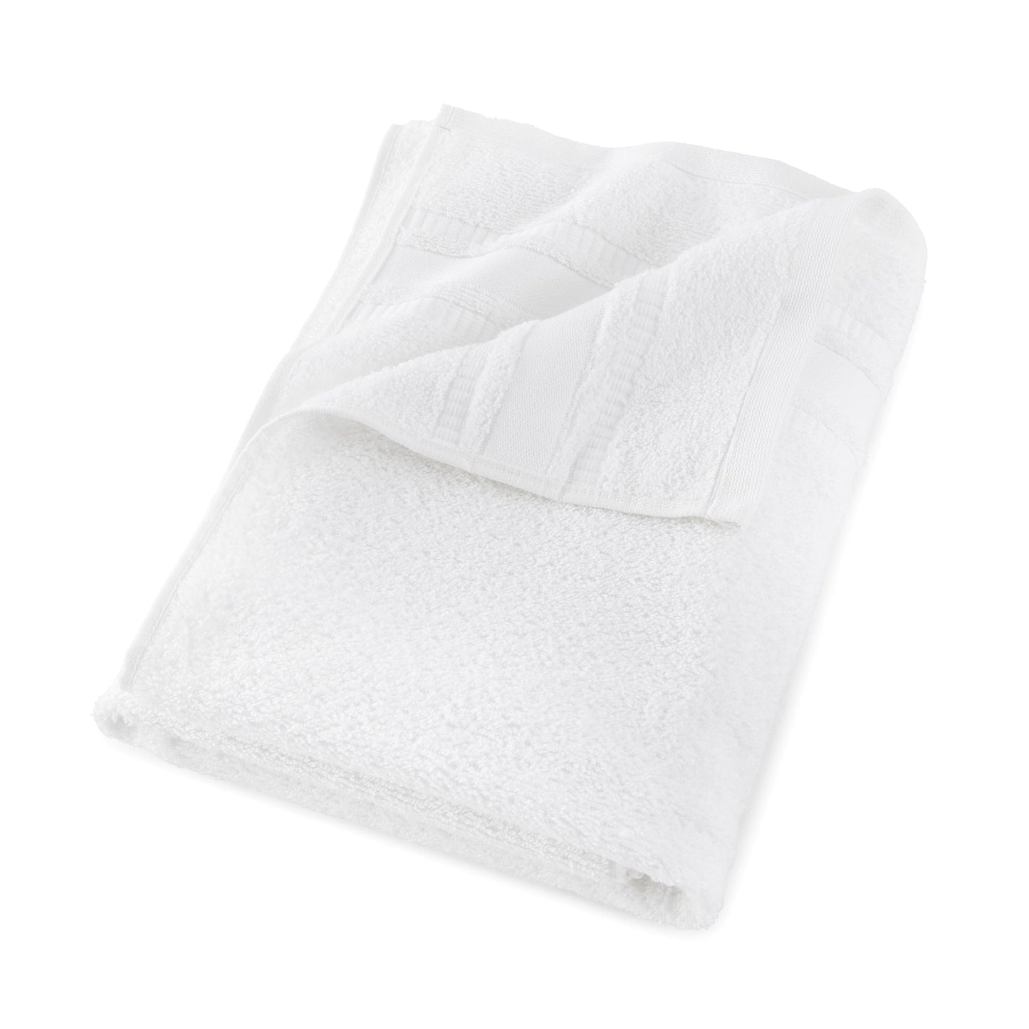 Mainstays 100% Cotton 12-Piece White Towel Set, Soft & Absorbent