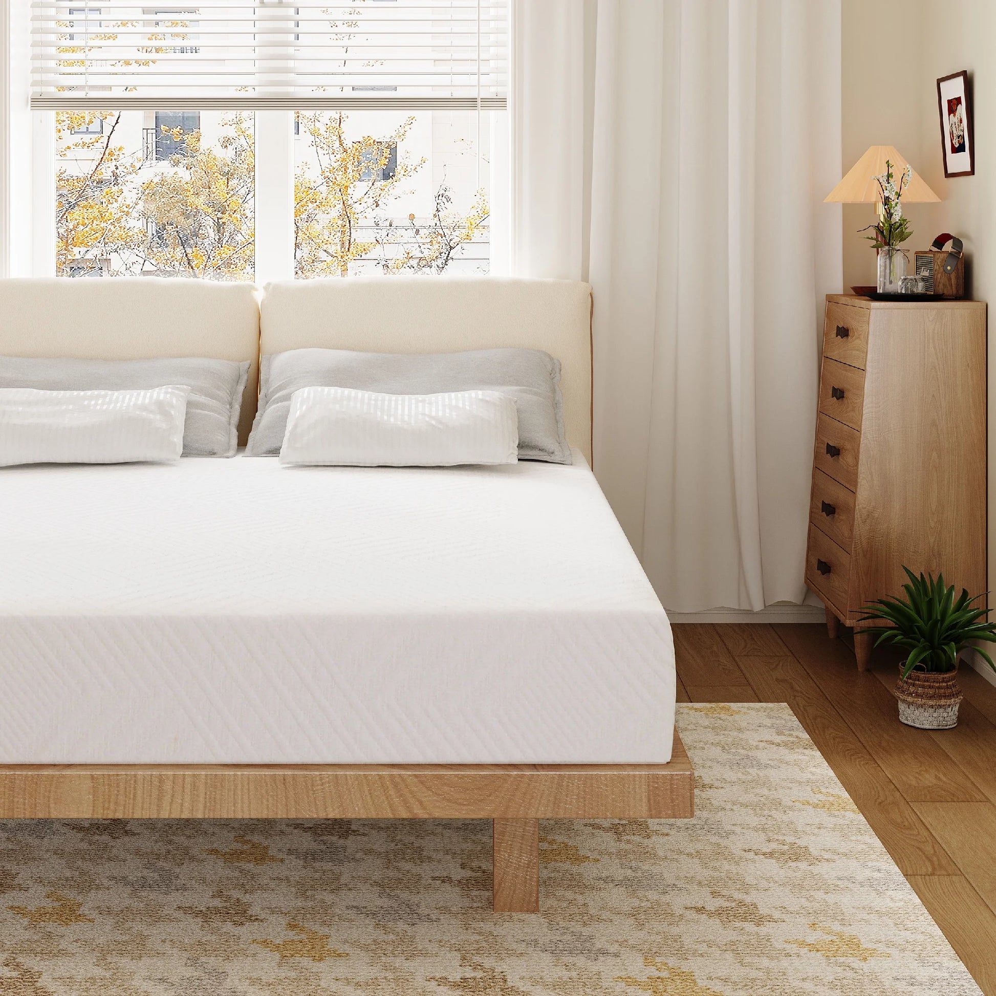 MLILY Ego White Twin Mattress in a Box, 6 inch Memory Foam Mattress