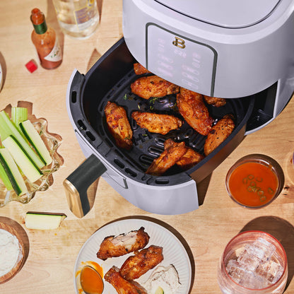 Beautiful 3 Qt Air Fryer with TurboCrisp Technology, Lavender by Drew Barrymore