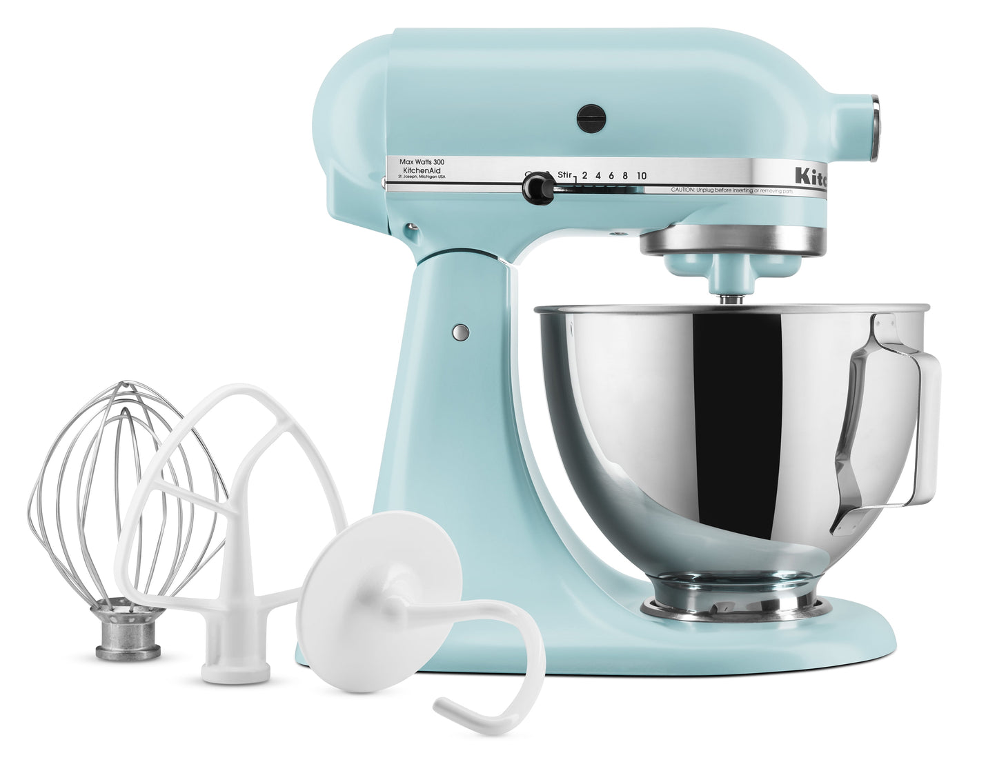 KitchenAid® Deluxe 4.5 Quart Tilt-Head Stand Mixer, 	Mineral Water Blue, KSM97