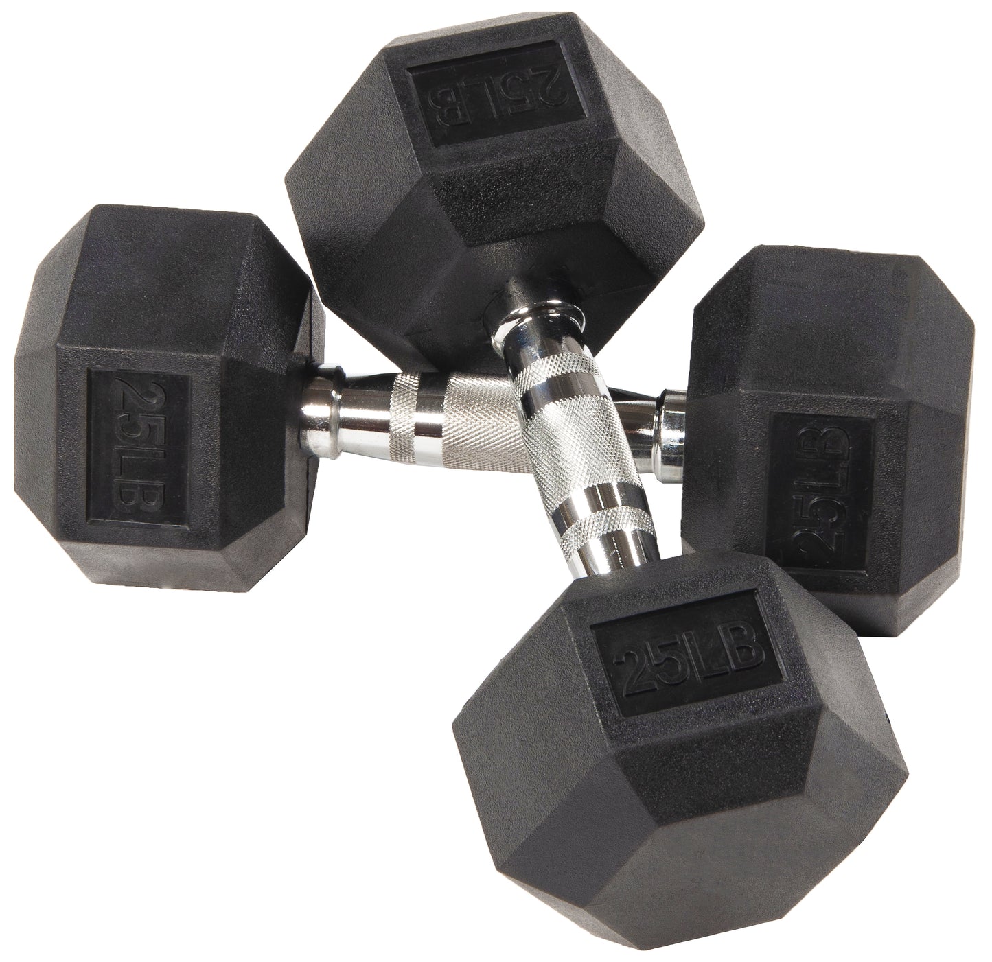 BalanceFrom 150LB Rubber Coated Hex Dumbbell Weight Set with A-Frame Rack, 5-25 lbs Pairs