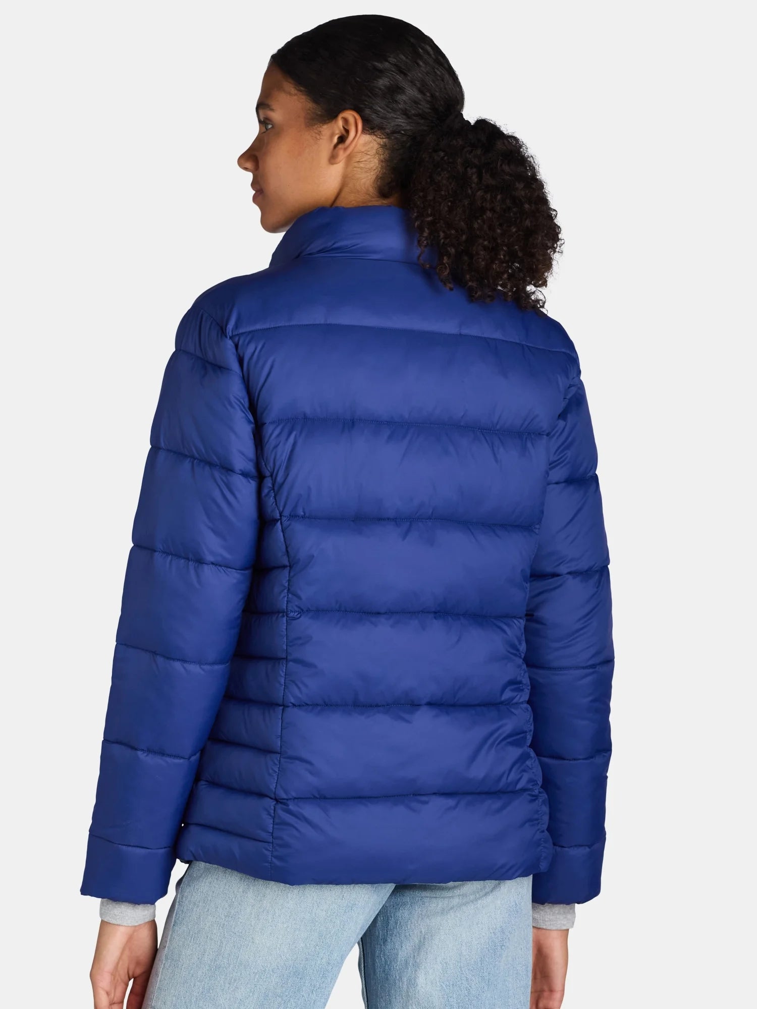 Time and Tru Women's and Women's Plus Puffer Jacket, Sizes XS-3X