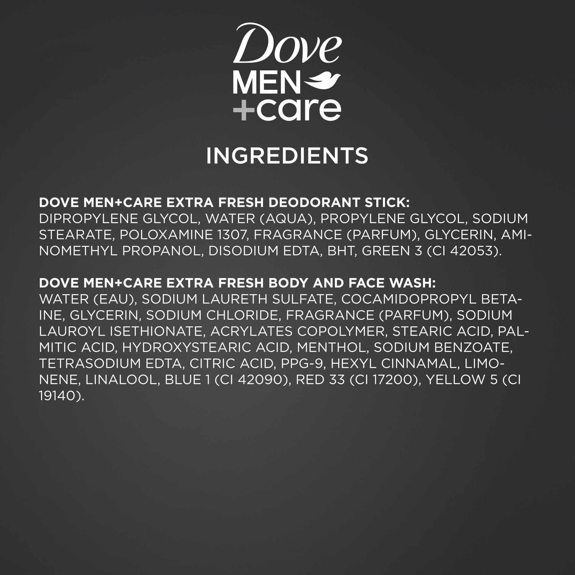 Dove Men+Care Festive Fresh Holiday Men's Gift Set Body + Fash Wash Deodorant Stick & Shower Tool, 3 Count