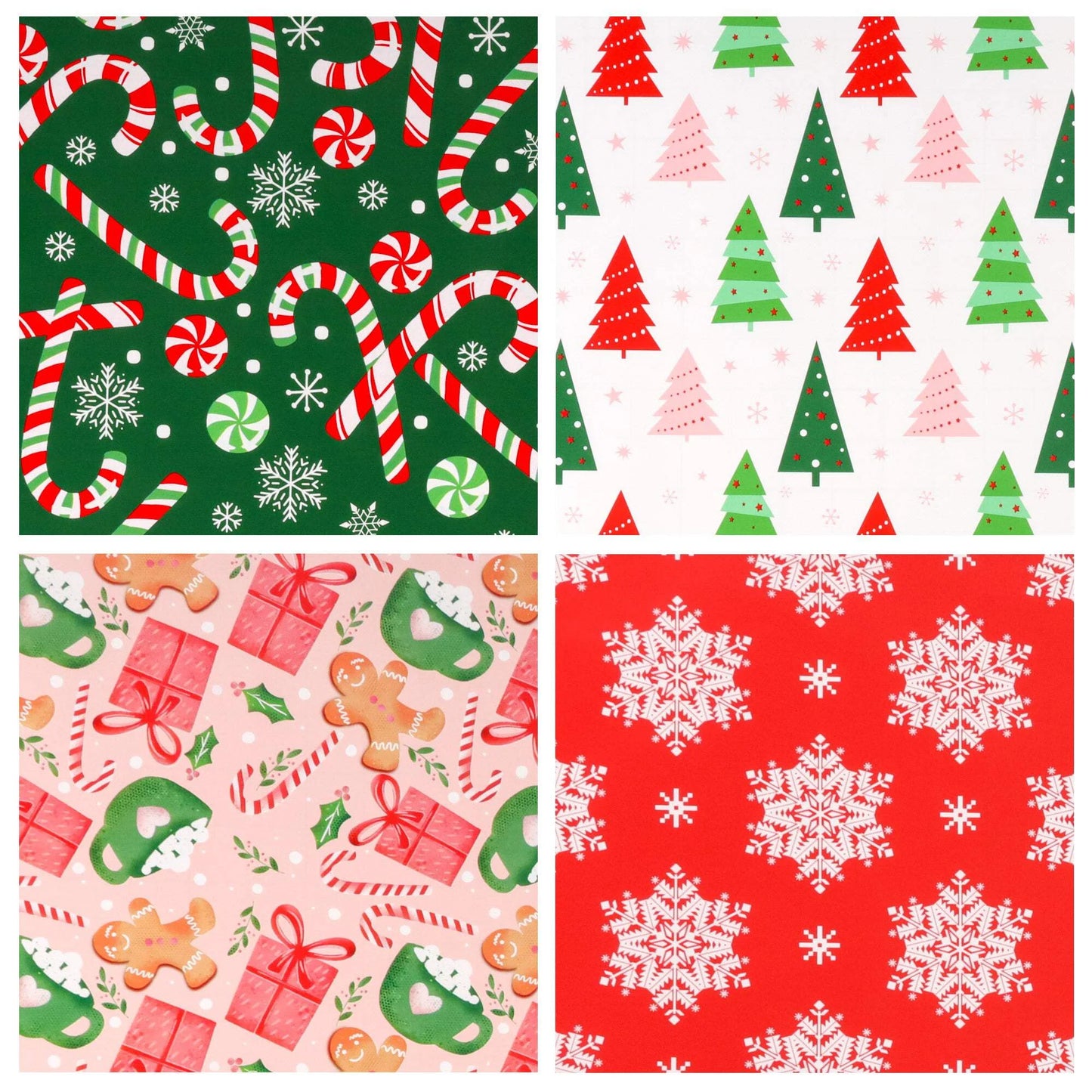 LaRibbons 30" x 10' Christmas Holiday Gift Wrap Deluxe Kit | Pink Gingerbread