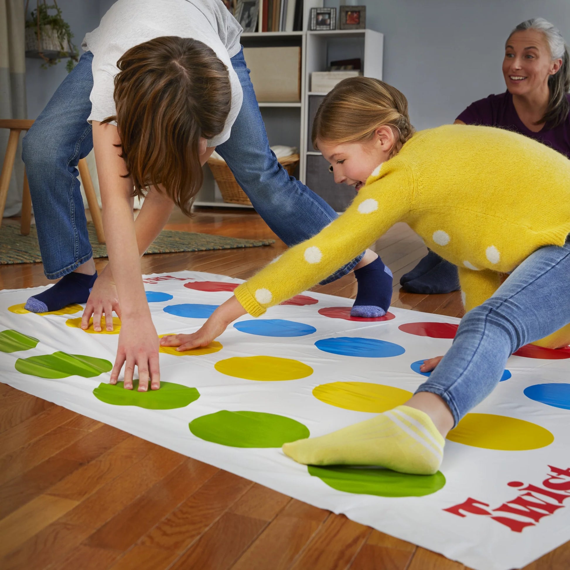 Twister Game with Spinner's Choice & Air Moves, Family Games for 2+ Players, Christmas Gifts for 6+