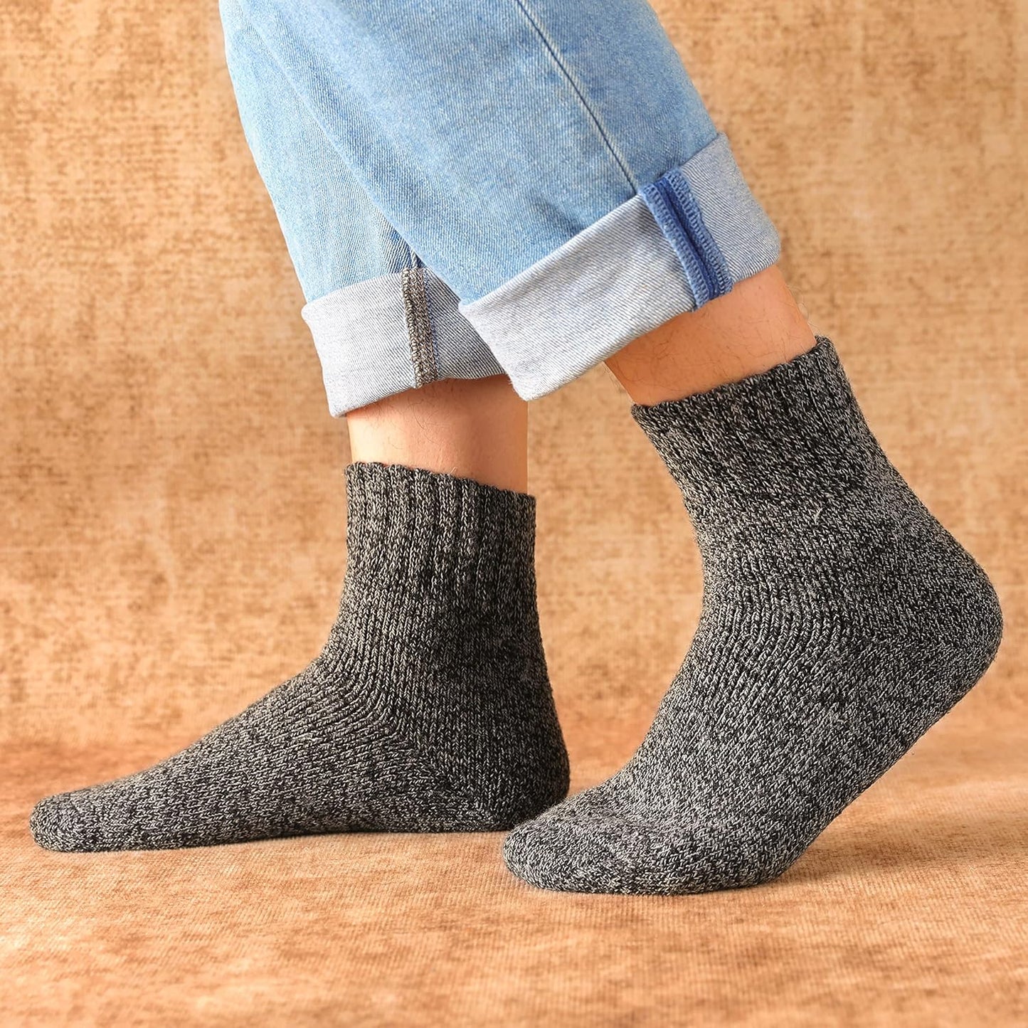 Clothclose Wool Socks - Winter Warm Wool Socks for Women Men, Soft Cozy Socks, Thick Knit Crew Socks Boot Socks for Women Men