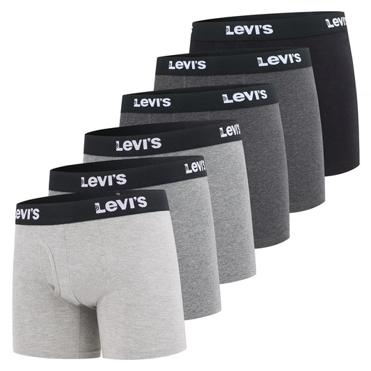 Levi's Mens Underwear 6 Pack Mens Boxer Briefs for Men Cotton Stretch