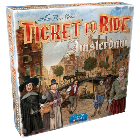 Ticket to Ride: Amsterdam Family Strategy Board Game for Ages 8 and up, from Asmodee