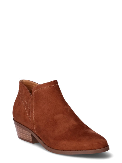 Time and Tru Women's Core Ankle Boots, Wide Width Available