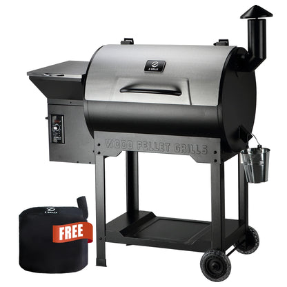 Z Grills Classic Model with 697 sq.in. , 8-in-1 BBQ Pellet Grill & Smoker Auto Temperature Control with Cover