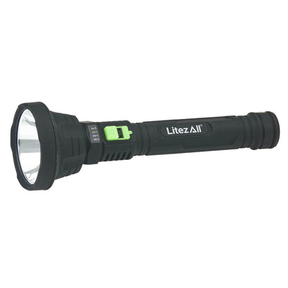 LitezAll Rechargeable ULTAC2 1000 Lumen LED Flashlight with Battery Meter