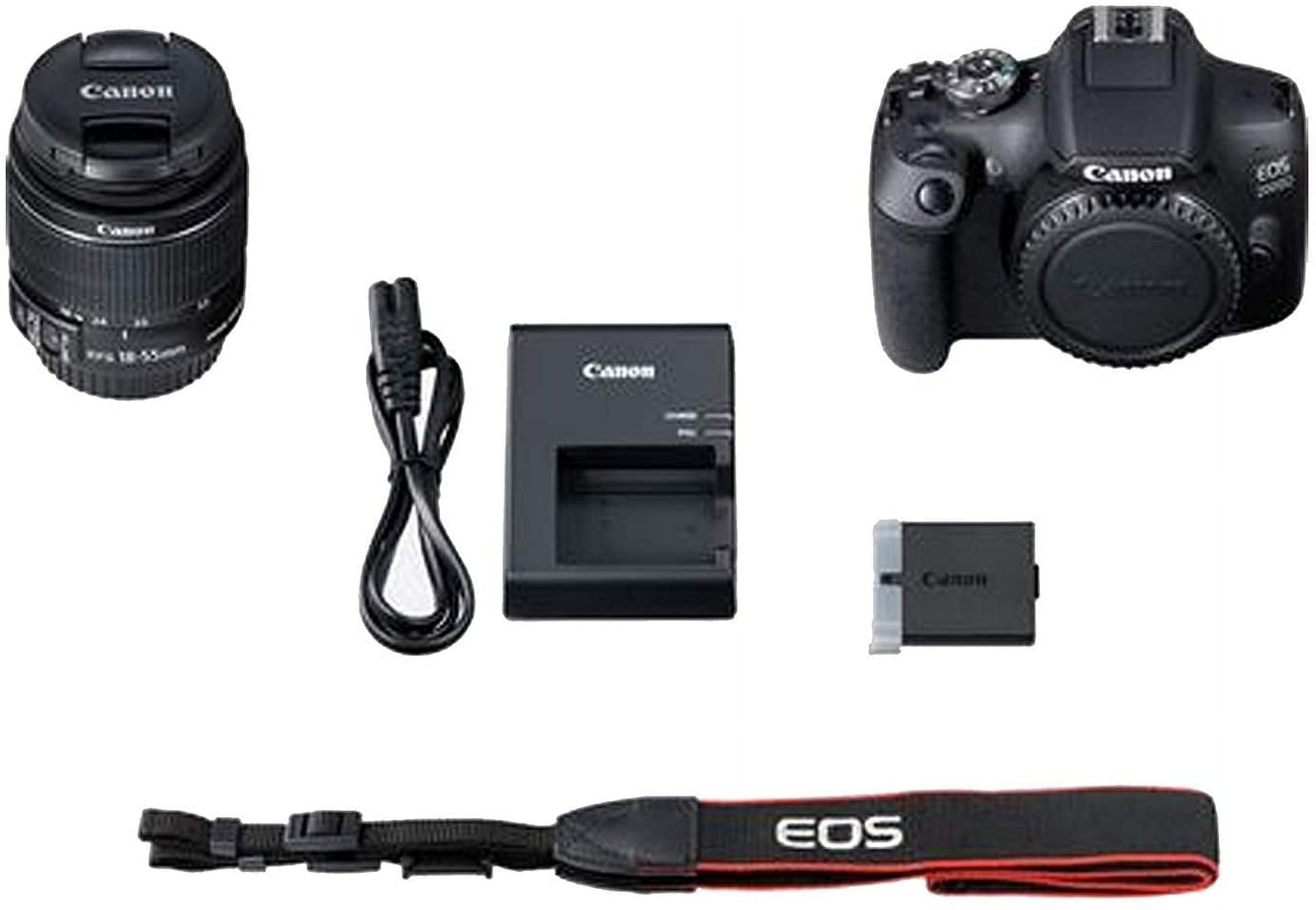 Canon EOS 2000D / Rebel T7 DSLR Camera Bundle with 18-55mm Lens, Filter, Bag, and SDXC Card