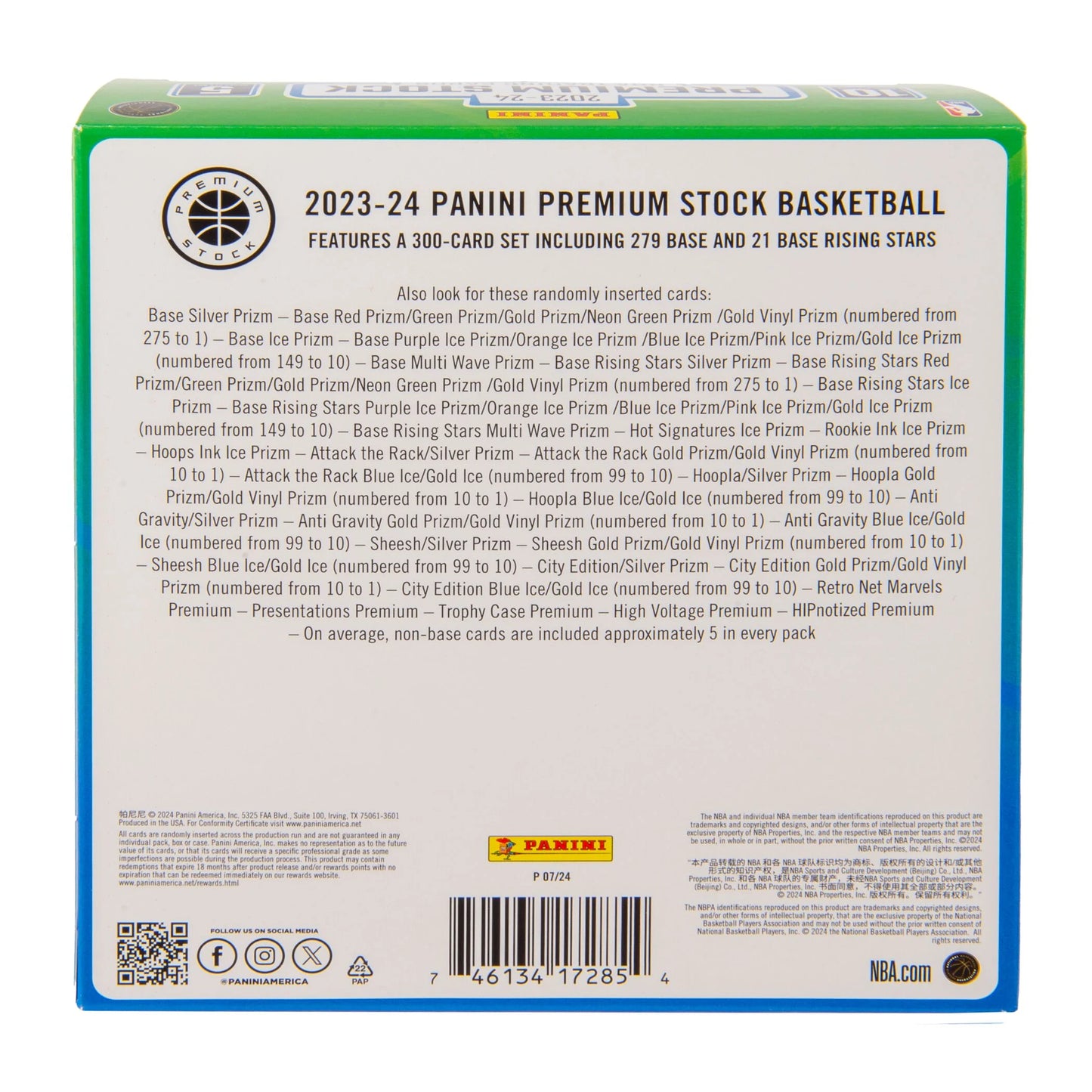 2023-24 Panini Premium Stock Basketball Trading Cards Mega Box