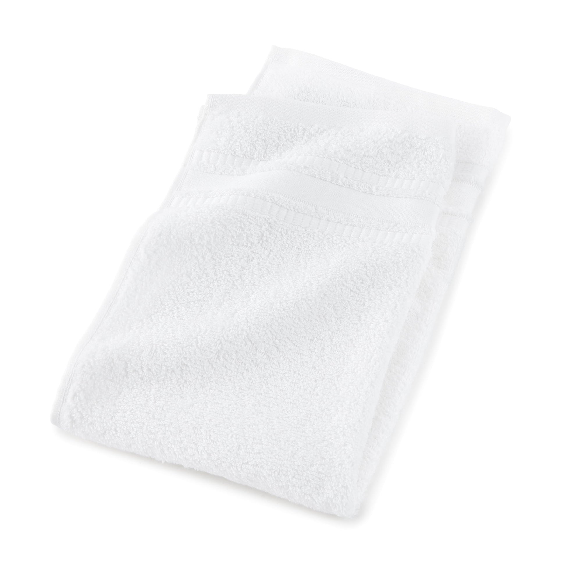 Mainstays 100% Cotton 12-Piece White Towel Set, Soft & Absorbent