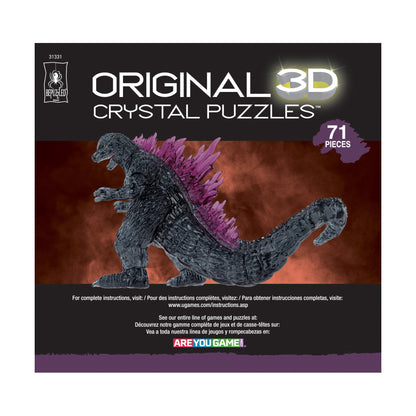 BePuzzled 3D Crystal Puzzle - Godzilla: 71 Pcs