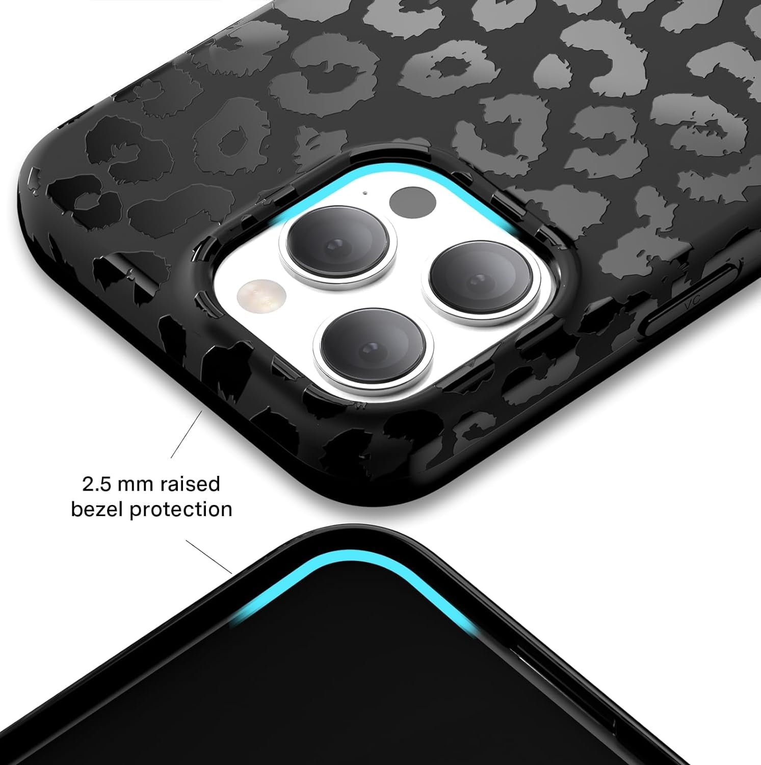 Velvet Caviar iPhone 15 Pro Max Case Leopard - MagSafe Compatible - Cute Protective Phone Cases for Women - Black Cheetah Print