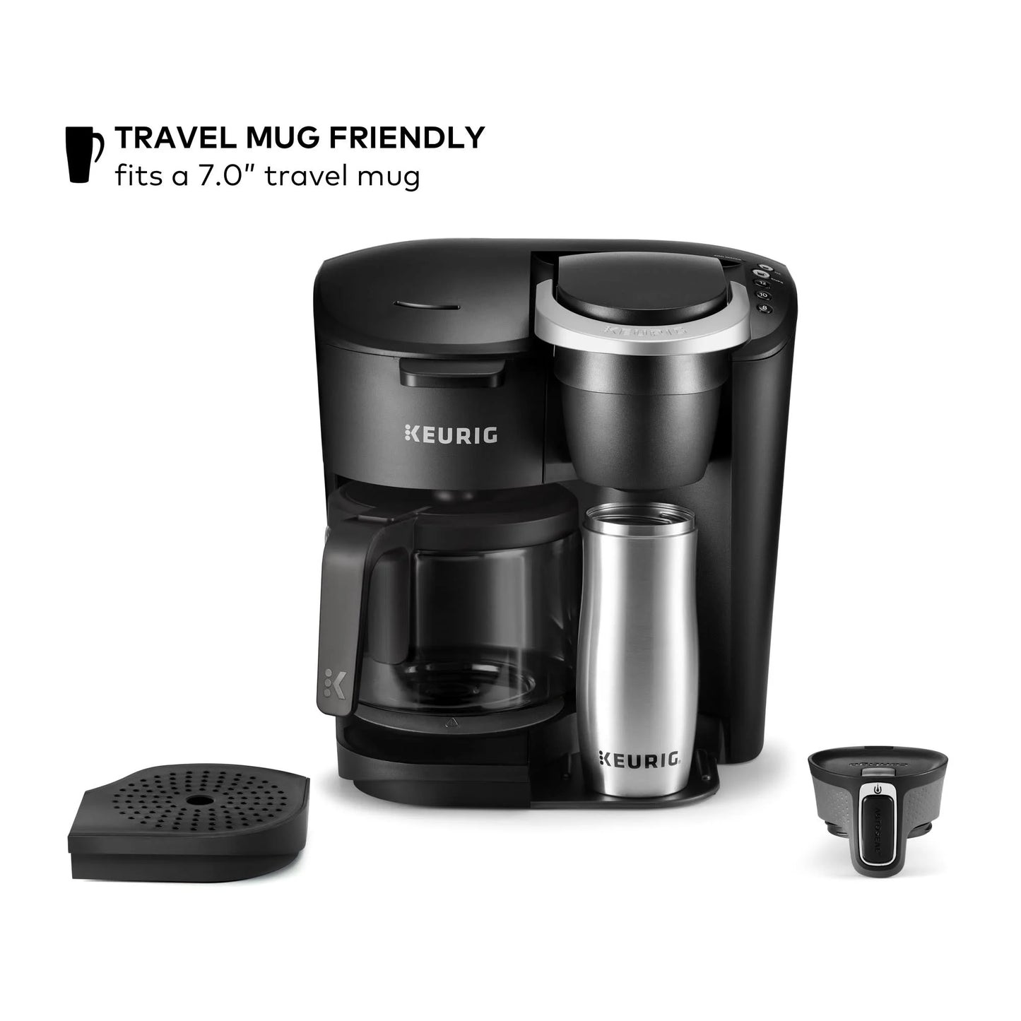 Keurig K-Duo Essentials Black Single-Serve K-Cup Pod Coffee Maker