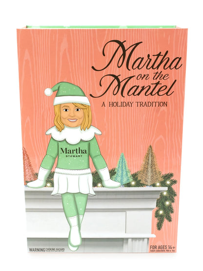 Martha Stewart Martha on The Mantel Christmas Green Plush Figurine, 10.5"