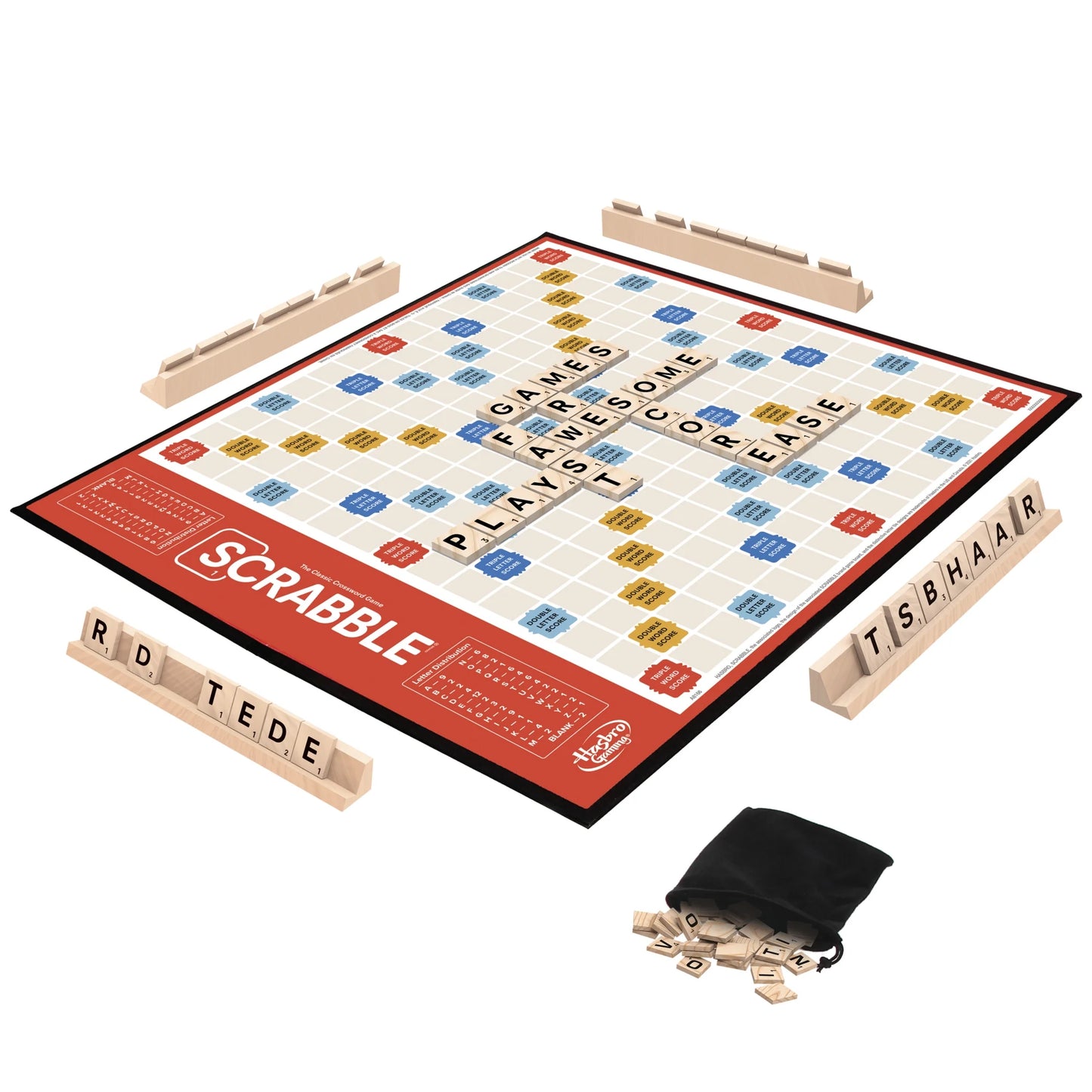 Scrabble Kids Board Game, 2-4 Players, Family Games, Christmas Gifts for Kids, Ages 8+