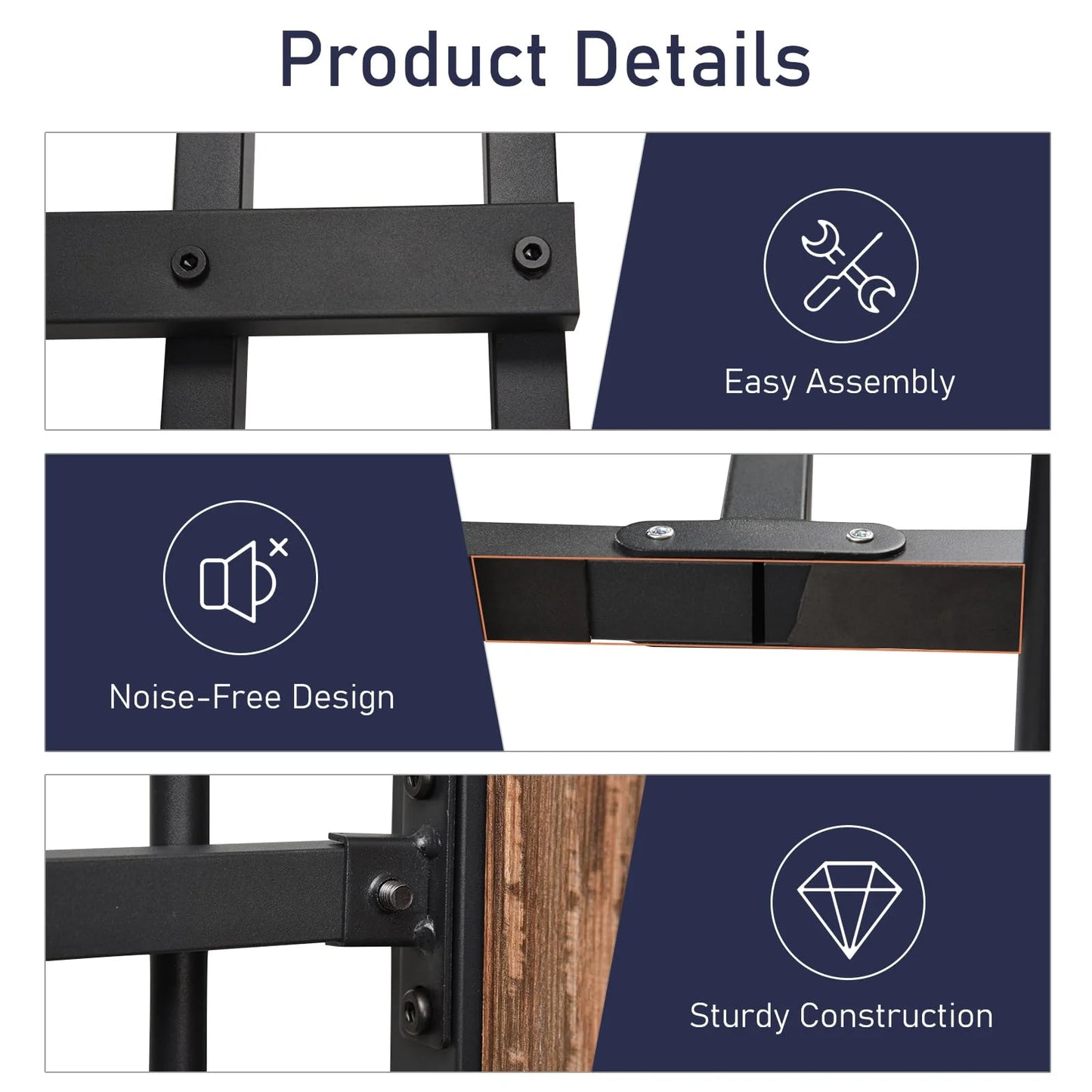 Queen Bed Frame with LED Light, Power Outlets & USB Charging Port, Upholstered Headboard with Storage, Metal Platform Bed