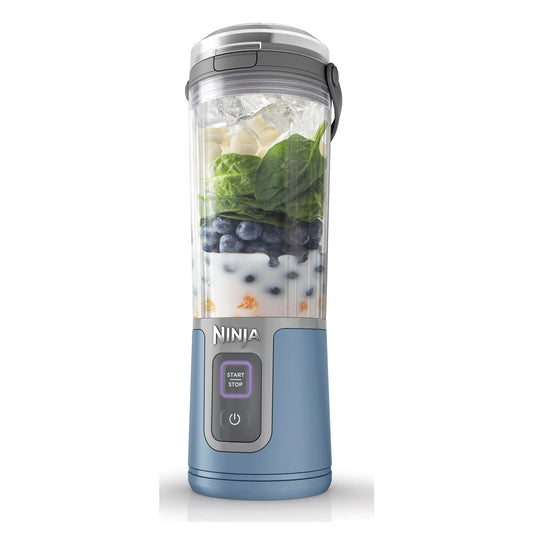 Ninja Blast 16 oz. Personal Portable Blender with Leak Proof Lid and Easy Sip Spout, Perfect for Smoothies, Denim Blue, BC100NV