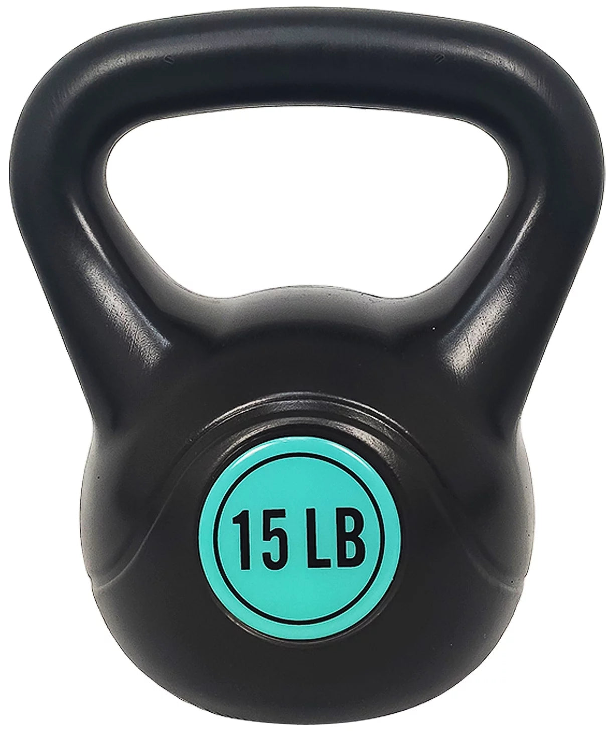 BalanceFrom 5 10 15lbs Wide Grip Kettlebell, Black