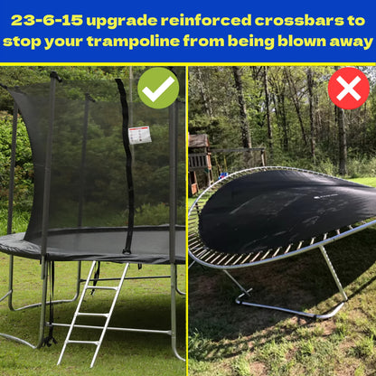 16FT Trampoline for 8-9 Kids Adults with Basketball Hoop, Enclosure, Light, Sprinkler, Socks, 2000LBS Outdoor Round Heavy Duty Recreational Backyard Trampoline