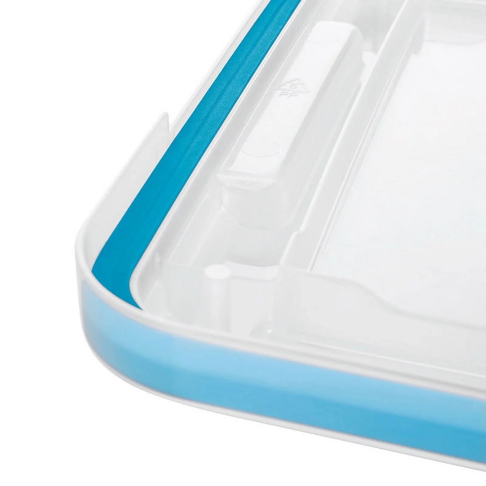 Sterilite 20 Qt. Clear Gasket Storage Box, Blue Latches with Clear Lid