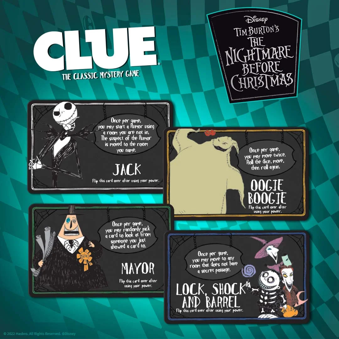 Clue® Disney Tim Burton’s The Nightmare before Christmas Board Game, by USAopoly