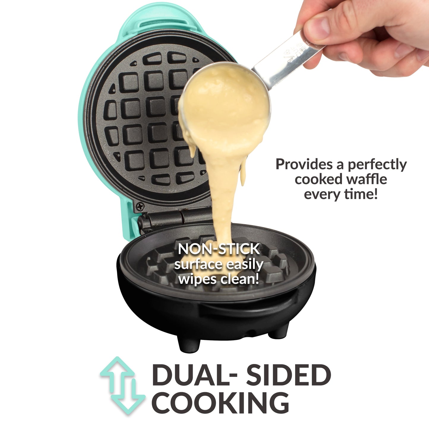 MyMini Waffle Maker, Teal